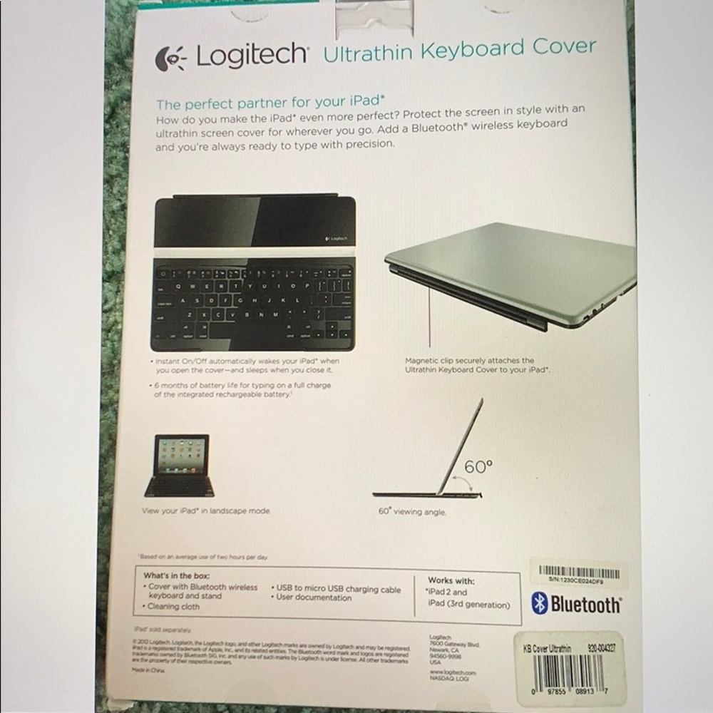 Logitech Ultrathin Keyboard Cover for iPad - Picture 2 of 2